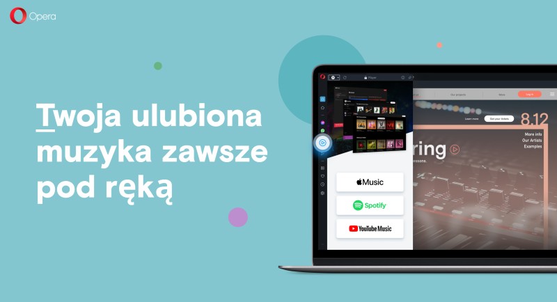Mp3 Opera Opera z fenomenalną funkcją dla miłośników Spotify i YouTube