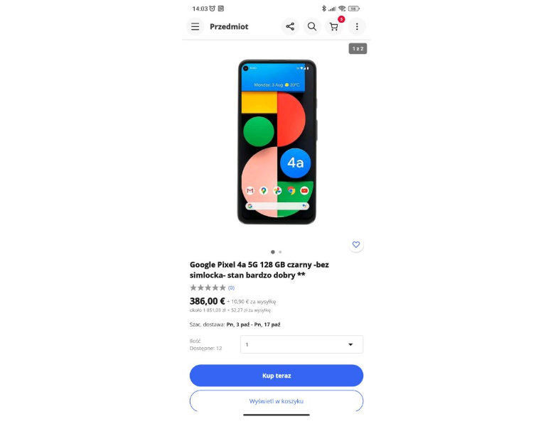 Google Pixel 4A 5G 128 GB