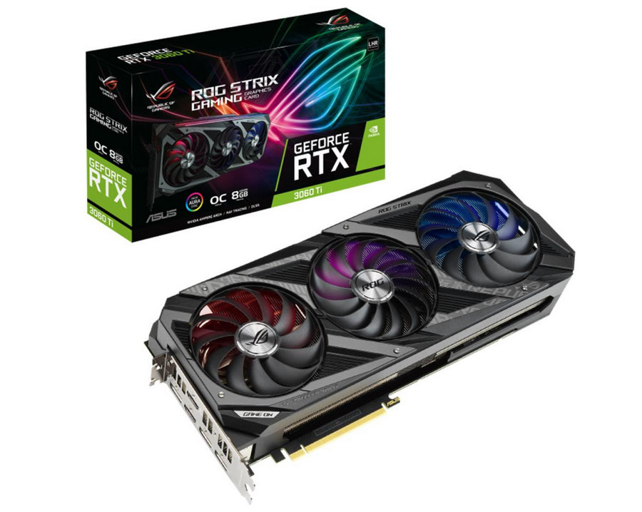 ASUS GeForce RTX 3060 Ti ROG STRIX OC V2 LHR 8GB GDDR6