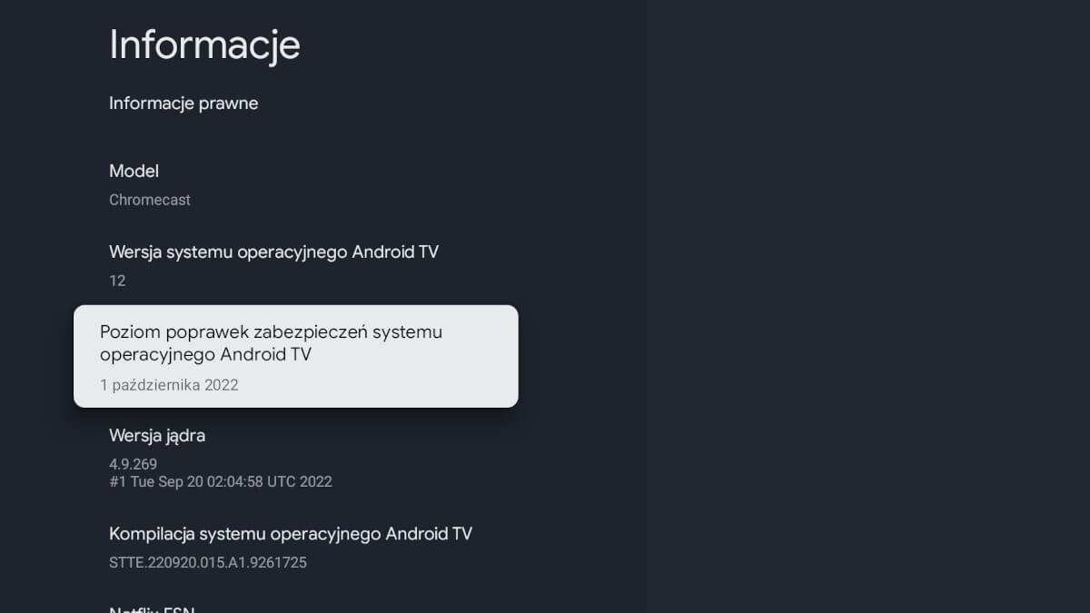 Google naprawia system w Chromecast with Google TV. W końcu poprawki do Android TV 12