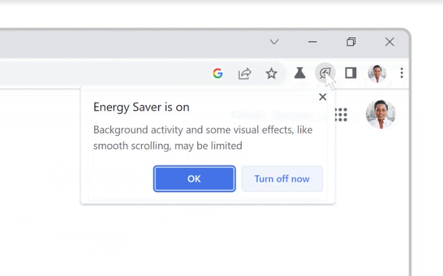 energy saver chrome