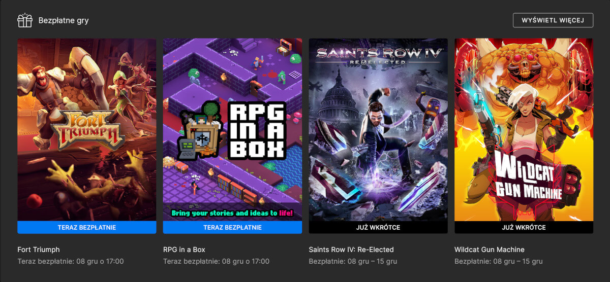 Kolejna paczka darmowych gier w Epic Games. Przedostatnia przed świątecznymi ofertami!