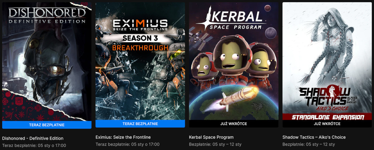 Epic Games Store zaskoczył, rozdaje aż dwie gry na koniec świątecznej akcji. Podsumowanie