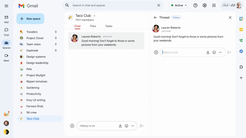 google meet chat nowosci 2