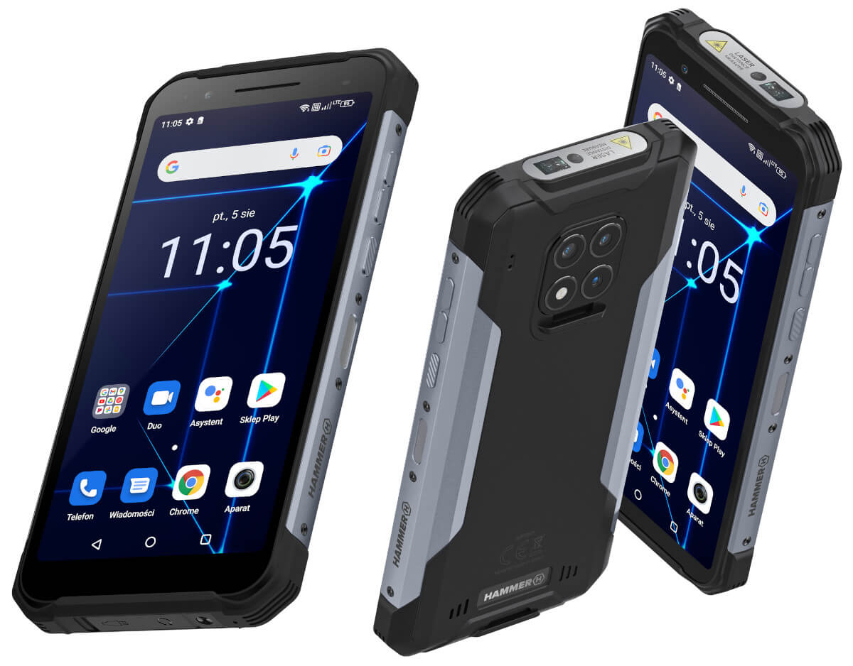 Hammer Construction z laserowym dalmierzem. Smartfon dla prawdziwego majsterkowicza