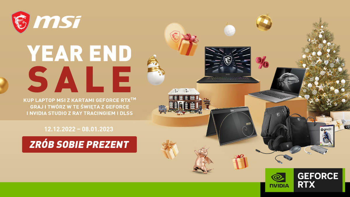 Szukasz laptopa z wydajną kartą graficzną? Sprawdź, co warto kupić nie tylko pod choinkę