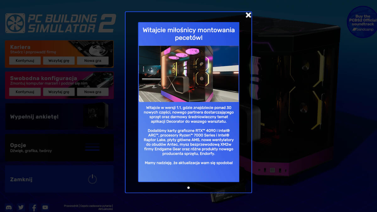 PC Bulding Simulator 2 z częściami polskiego Endorfy! Przydałby się jeszcze GOODRAM