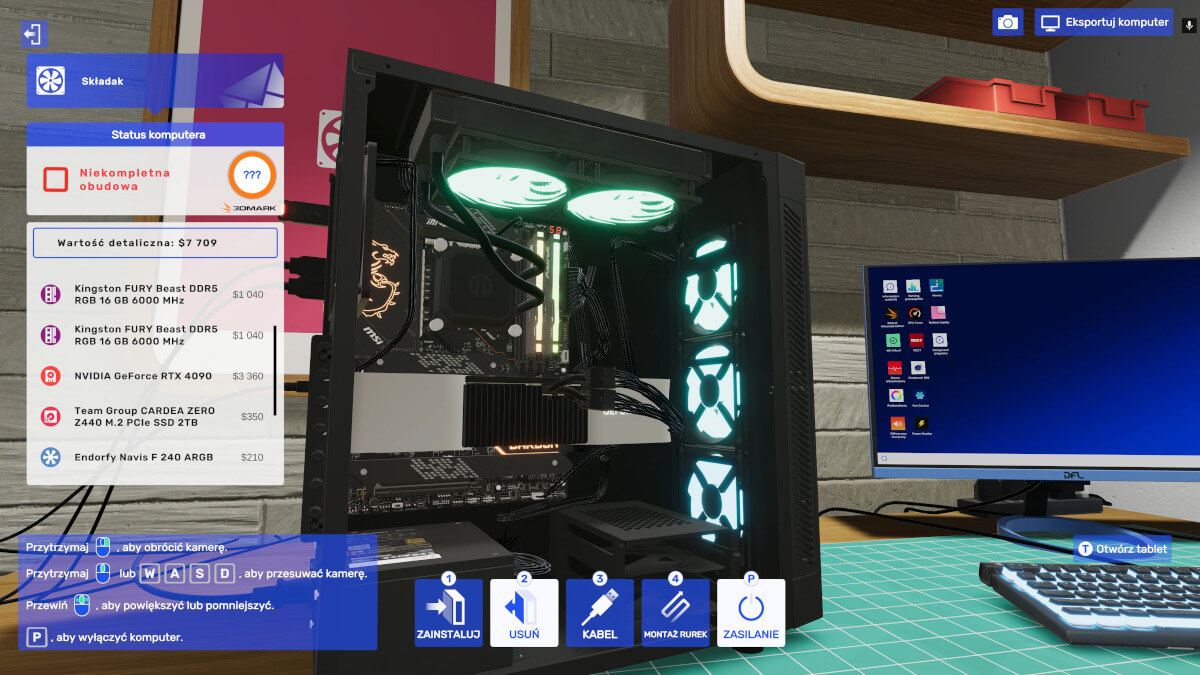 PC Bulding Simulator 2 z częściami polskiego Endorfy! Przydałby się jeszcze GOODRAM