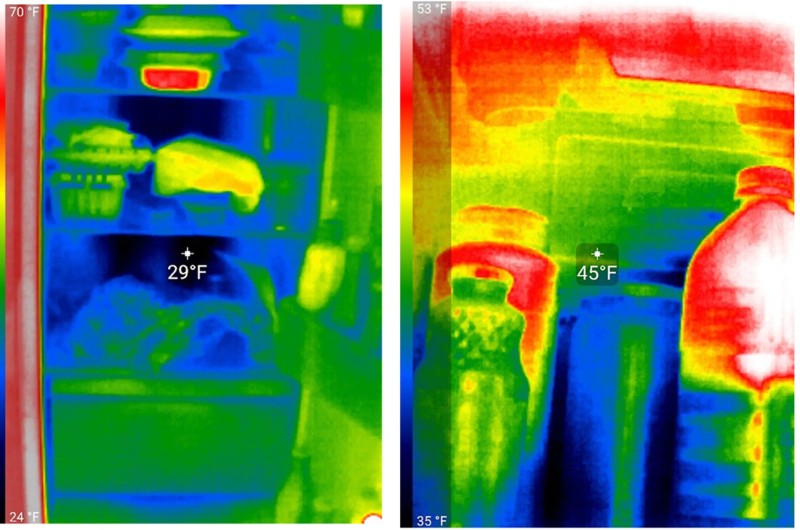 pomiar temperatury w lodowce