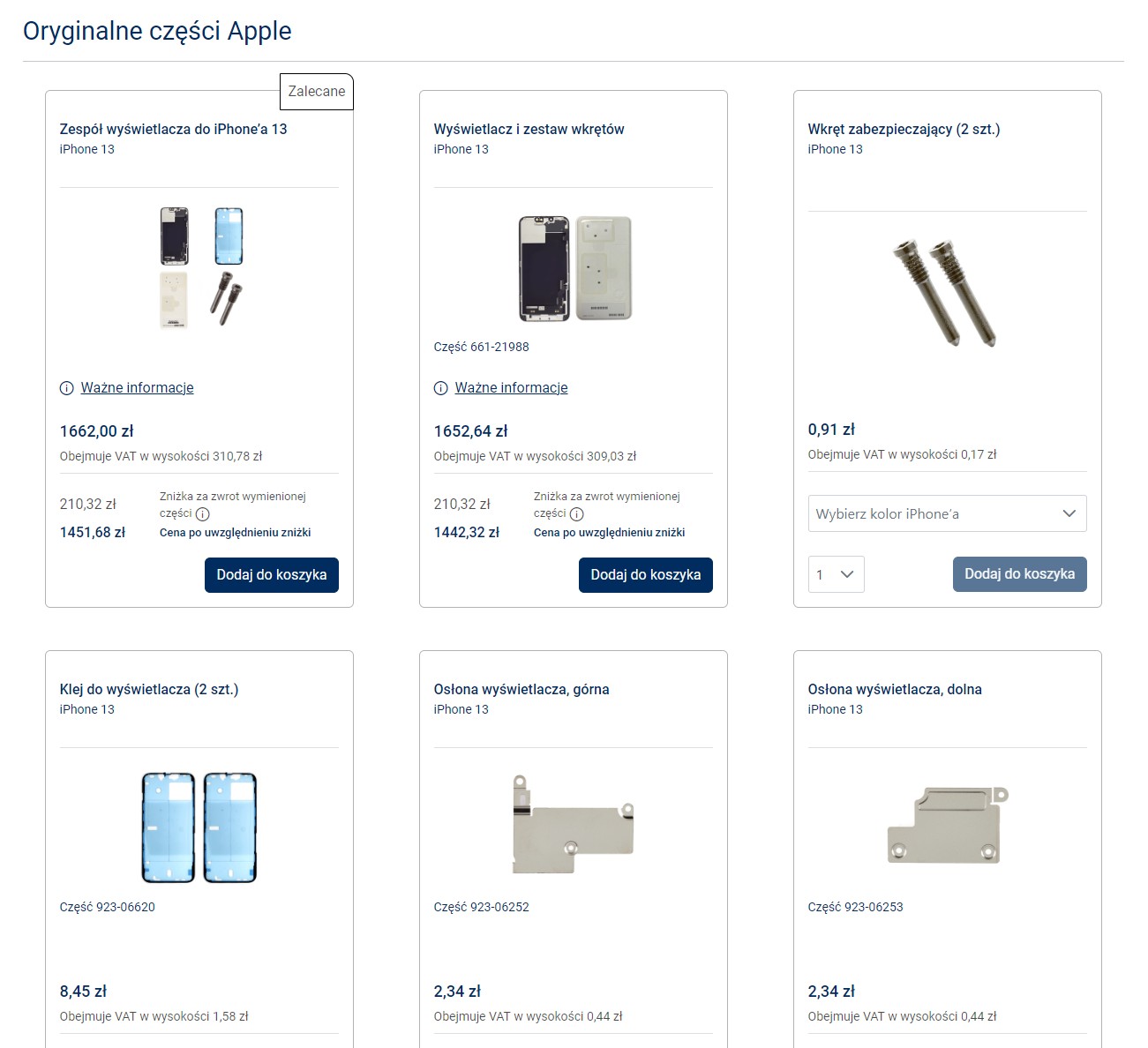 sklep samoobslugowej naprawy apple