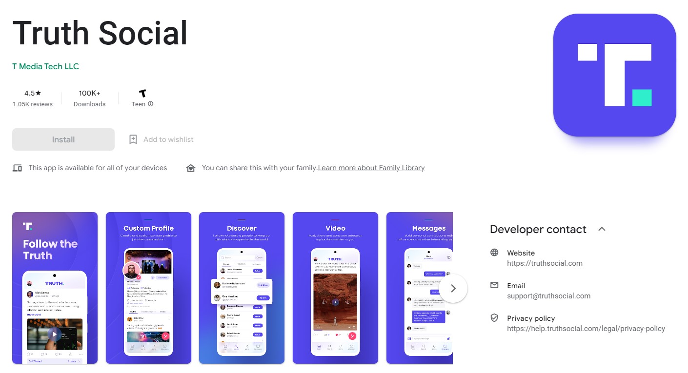 truth social trump 1