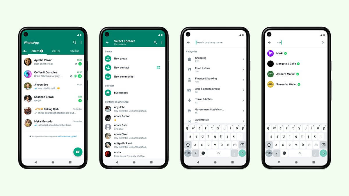 whatsapp znalezienie firmy