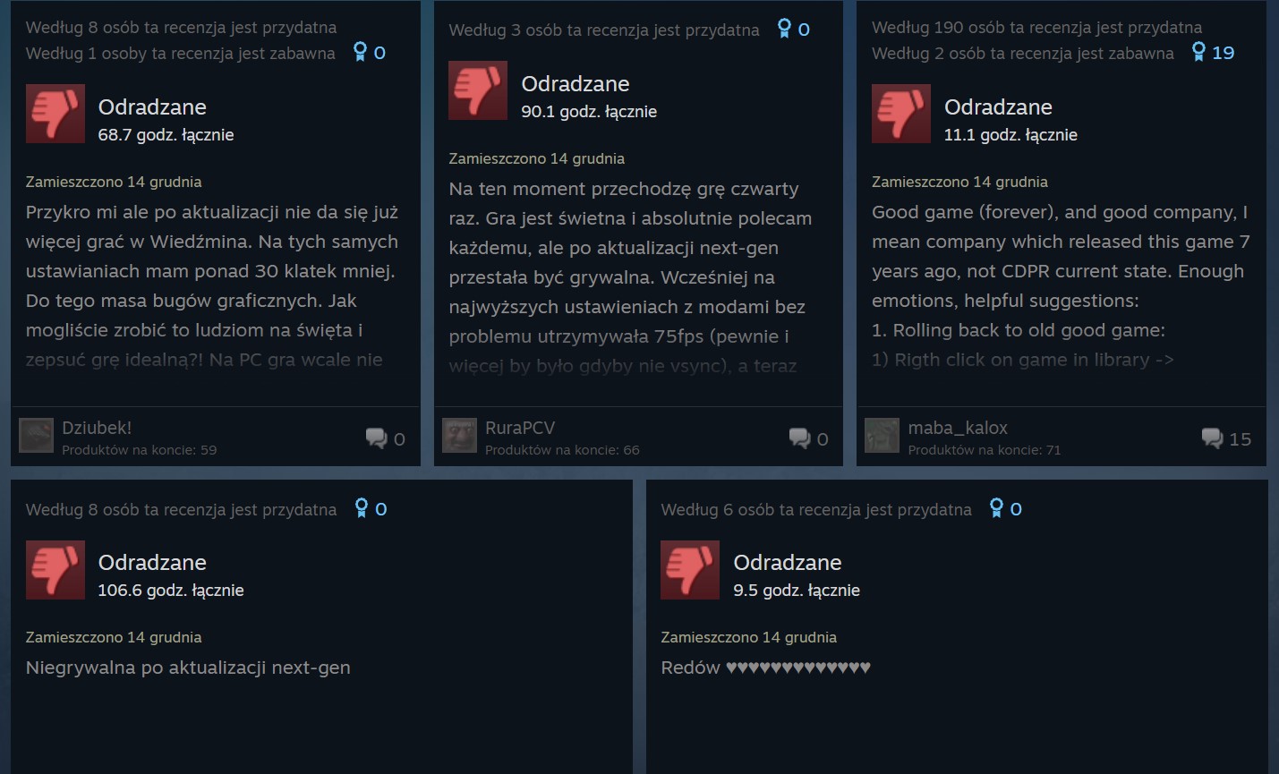 wiedzmin 3 next gen problemy 1