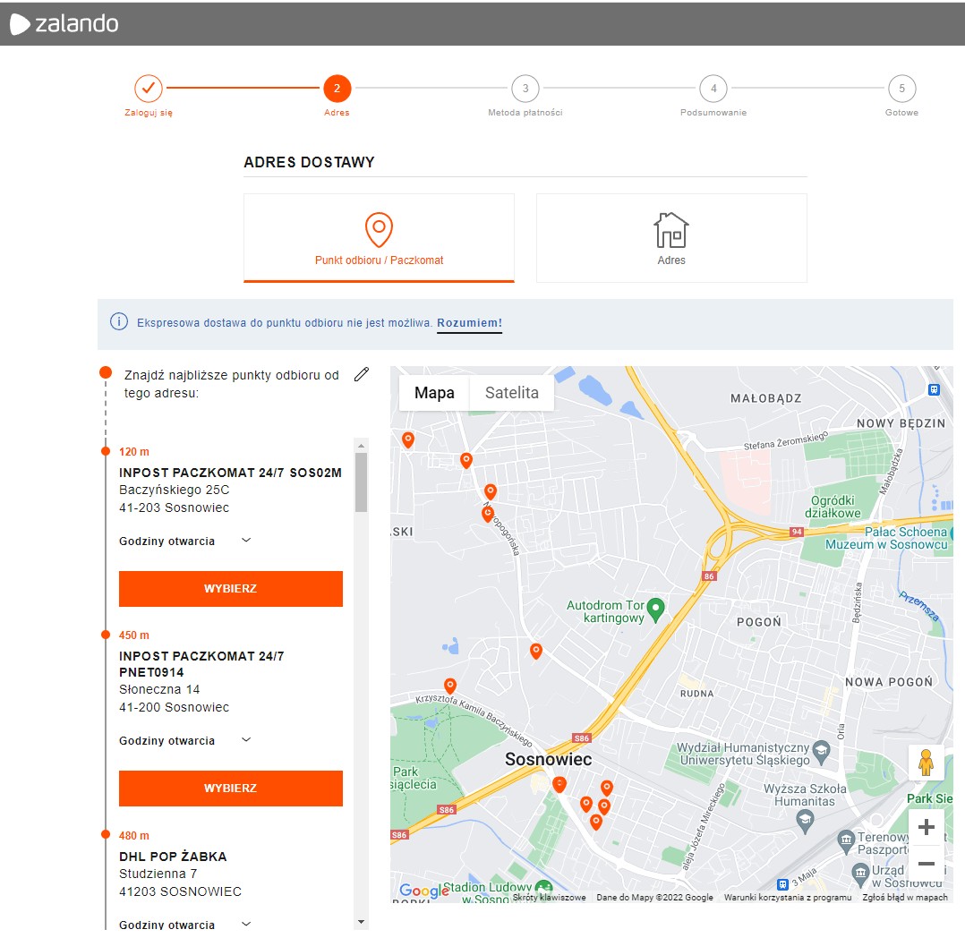 zalando paczkomat