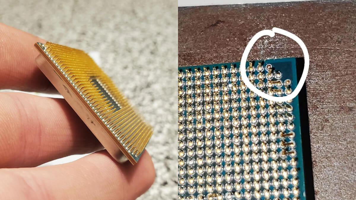 Naprawiał powyginany flagowy procesor AMD. Wydał tylko 3 dolary na taką bestię!