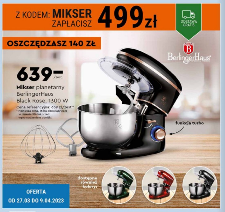 biedronka mikser planetarny