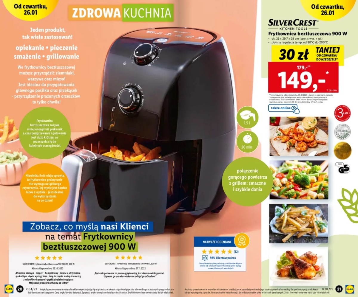 lidl wyprzedaz 4 frytkownica beztluszczowa