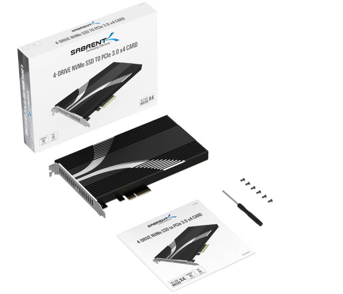 Masz za mało gniazd M.2 na SSD NVMe? Z kartą Sabrent zyskasz miejsce na kolejne 4