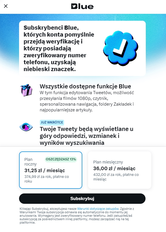 twitter blue polska 3