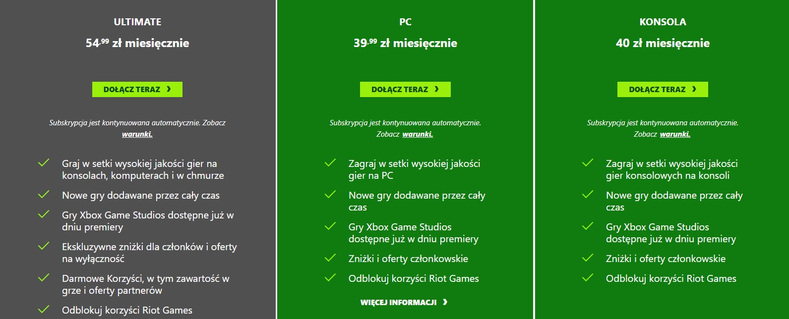 xbox game pass tani koniec