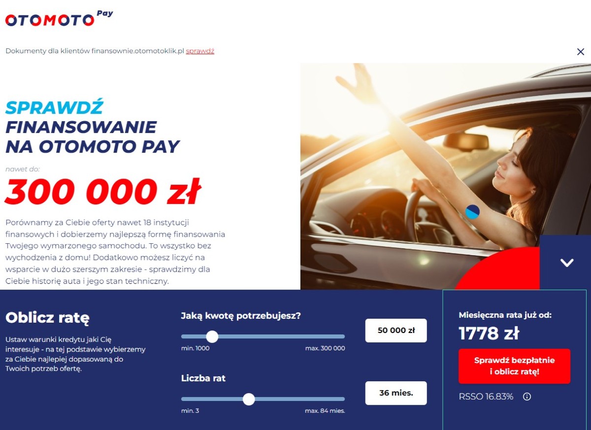 otomoto pay kalkulator