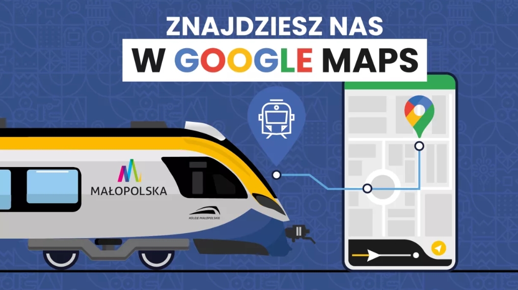 mapy google integracja koleje malopolskie 2