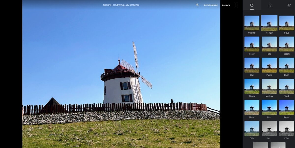 Zdjęcia Google Edycja