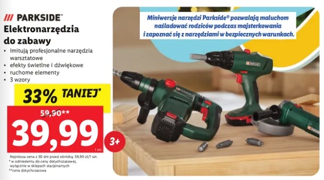 elektronarzedzia parkside zabawki