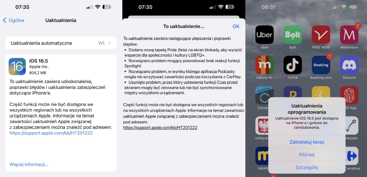 ios 165 aktualizacja
