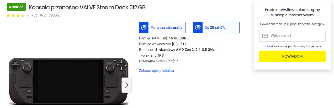 steam deck polskie sklepy 3