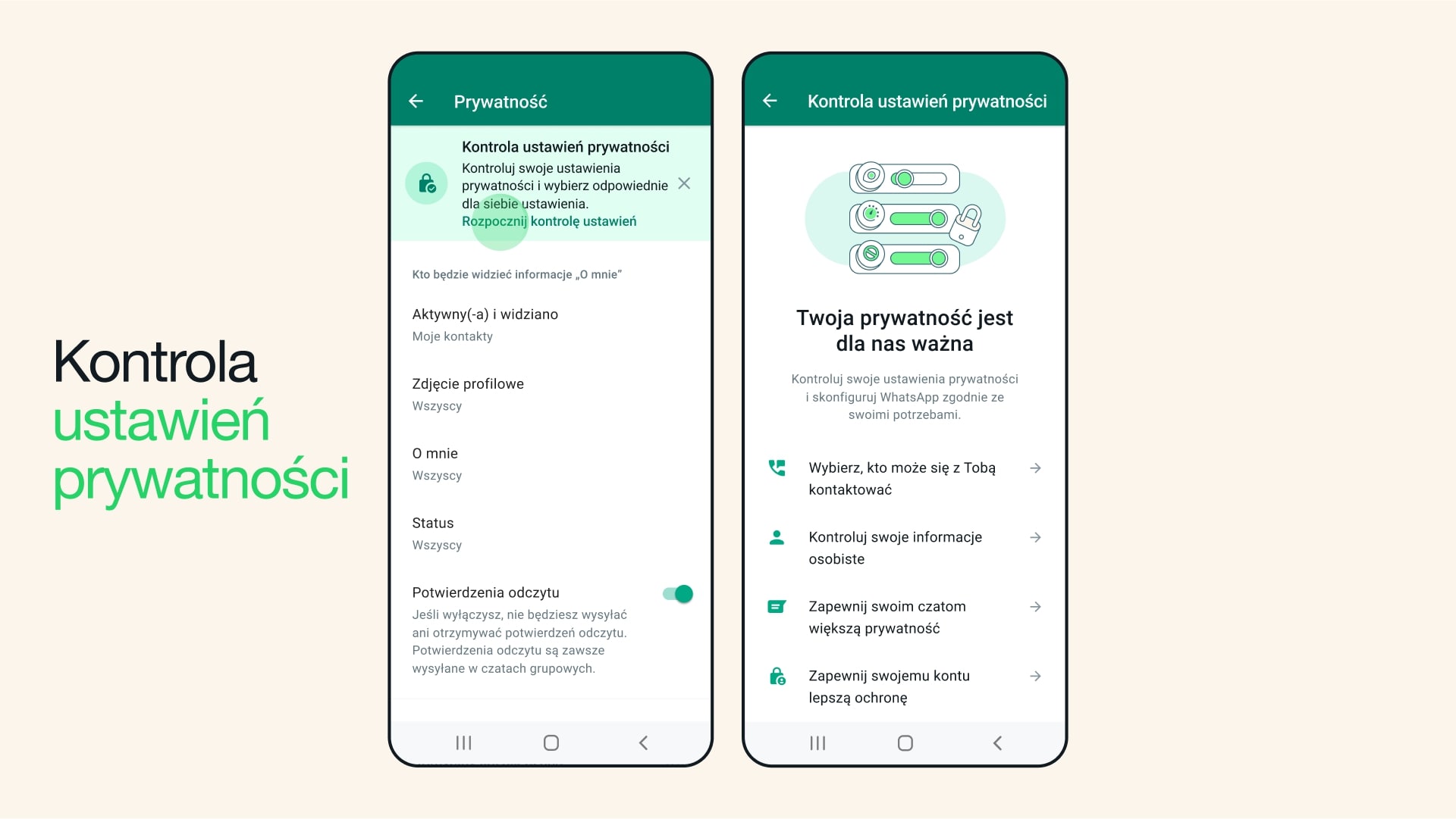 whatsapp prywatnosc funkcje nowe 2
