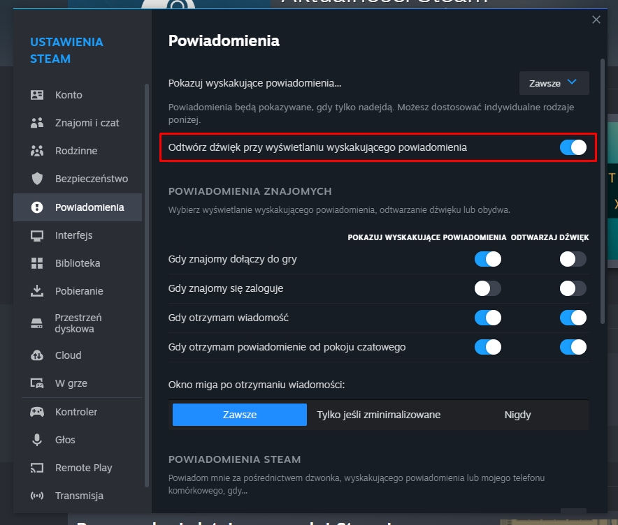 steam powiadomienia dzwiek 1