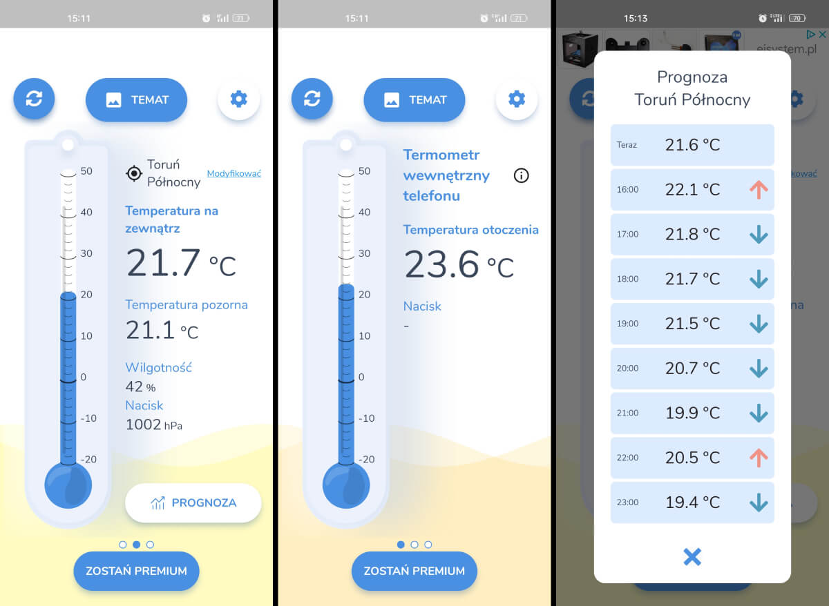 Dokładny termometr pokojowy
