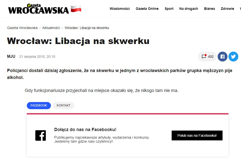 wrocław libacja na skwerku