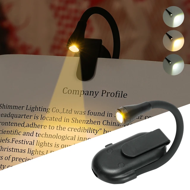 Lampka LED na klips gadżety dla miłośników ksiązek z AliExpress