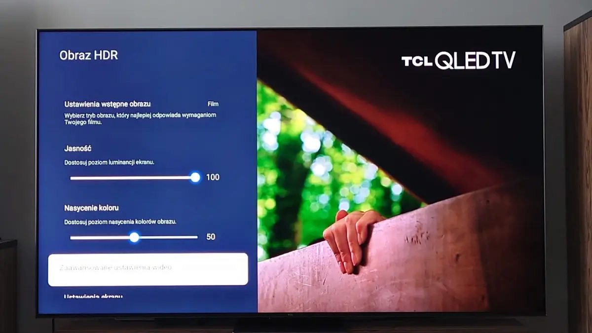 TCL Mini LED 75C845 - obraz HDR
