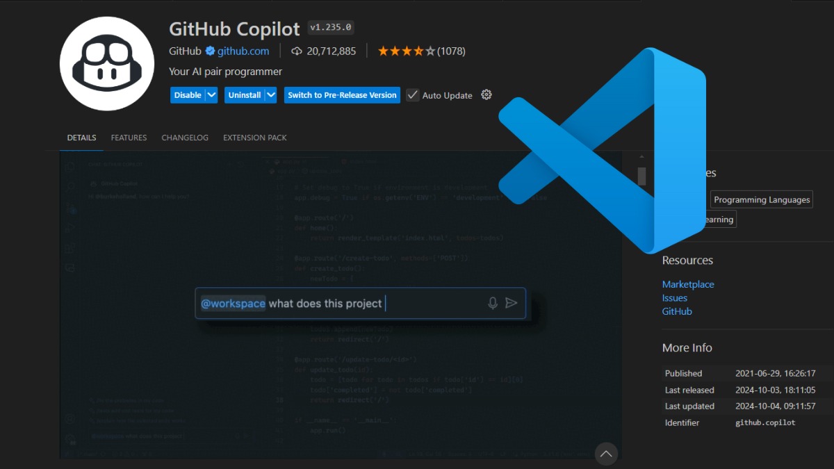 Visual Studio Code 1.94 - update z dużą ilością ulepszeń Copilota
