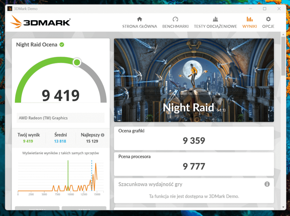 Ninkear A15 Pro w 3DMark Ninkear A15 Pro