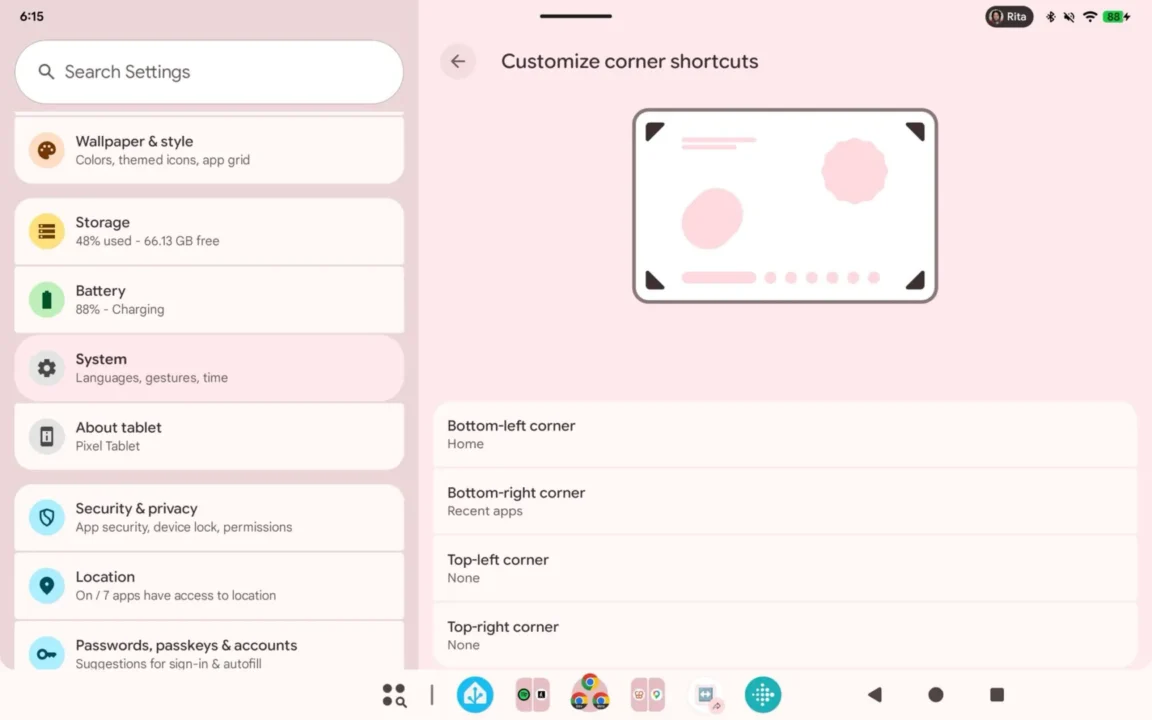 Android desktop mysz cofanie