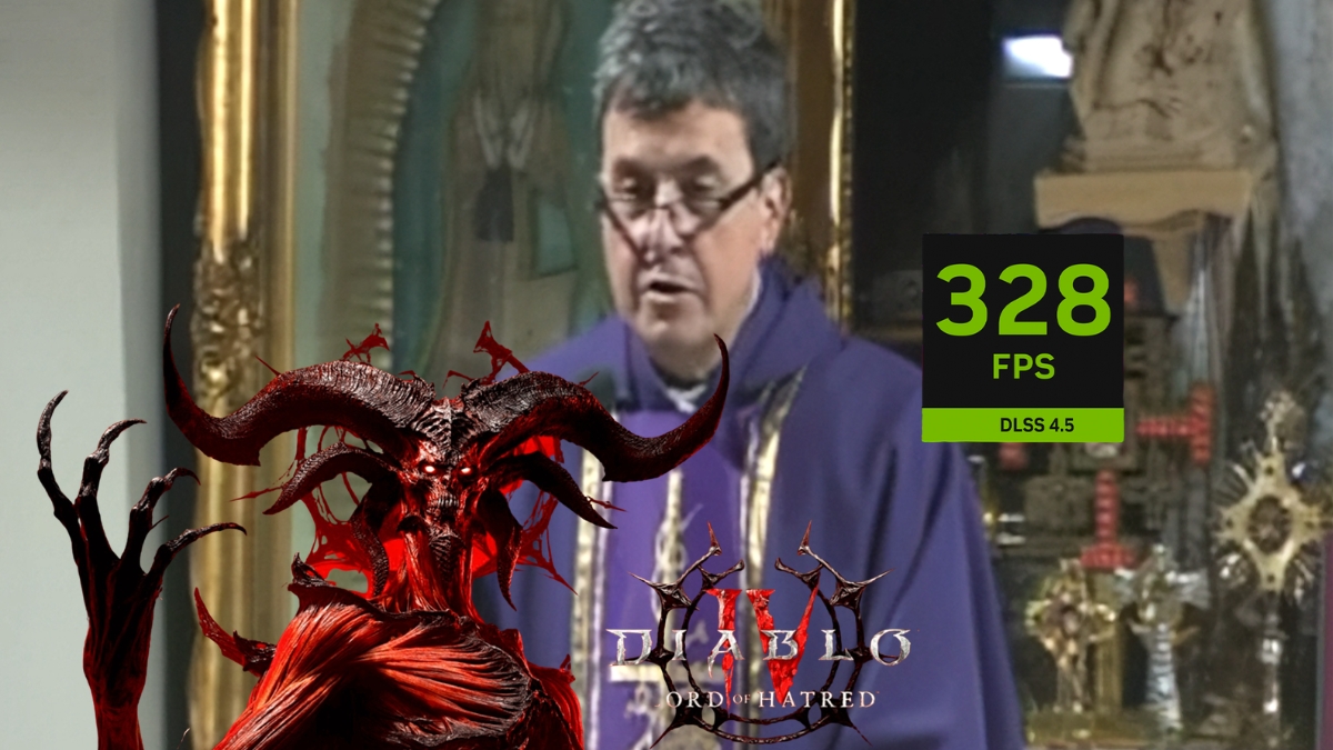 Ksiądz Natanek by tego nie pochwalił. NVIDIA przyspieszyła Diablo IV 6x