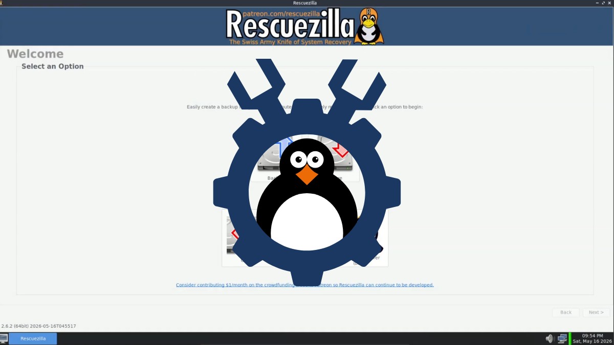 Rescuezilla 2.6.2 już jest. Ten darmowy program może uratować Twój komputer