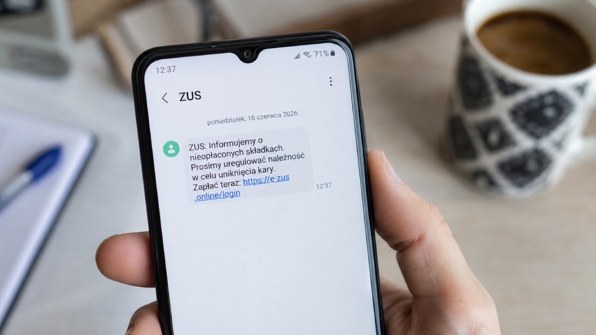 Dostałeś takiego SMS-a z ZUS? Możesz stracić dane i pieniądze
