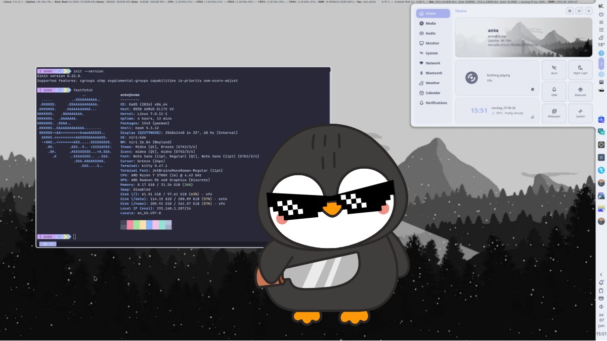 KaOS Linux 2026.06 odcina się od systemd. To koniec pewnej epoki