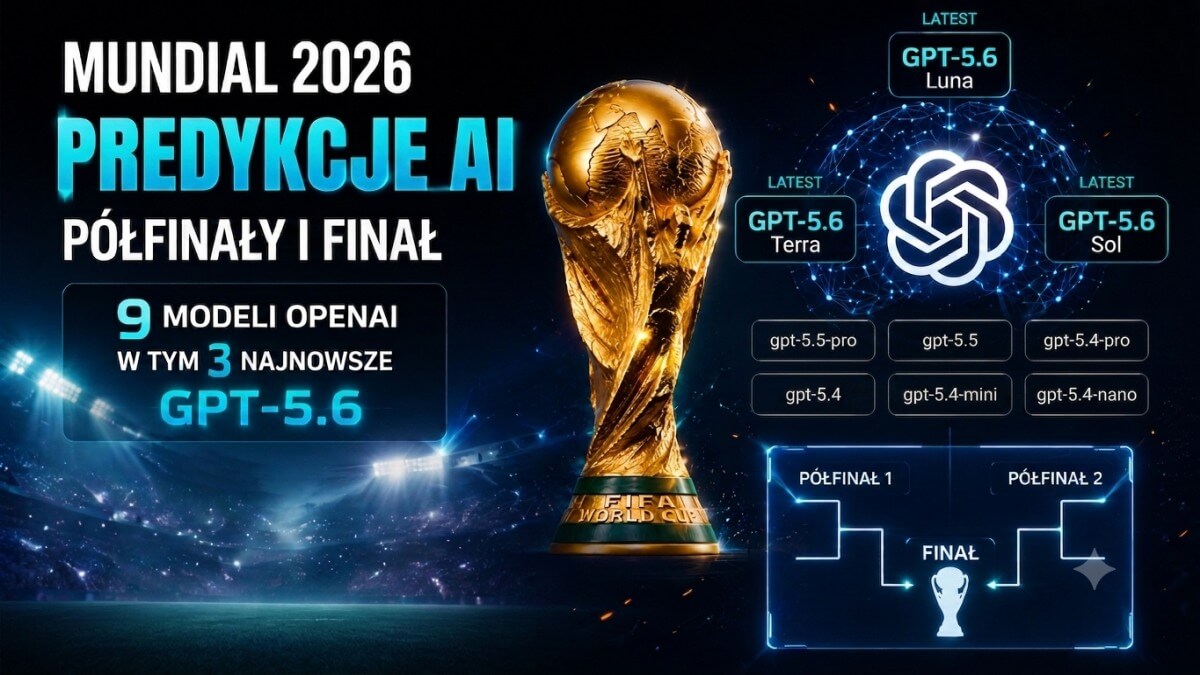 Zapytałem 9 modeli AI o wyniki półfinałów i finału mundialu. Najnowszy, flagowy GPT-5.6 Sol zaskoczył typami