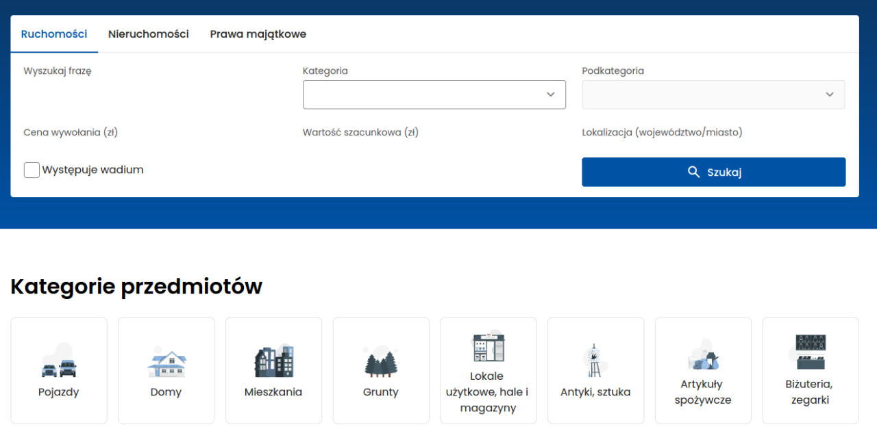 zrzut eLicytacje KAS