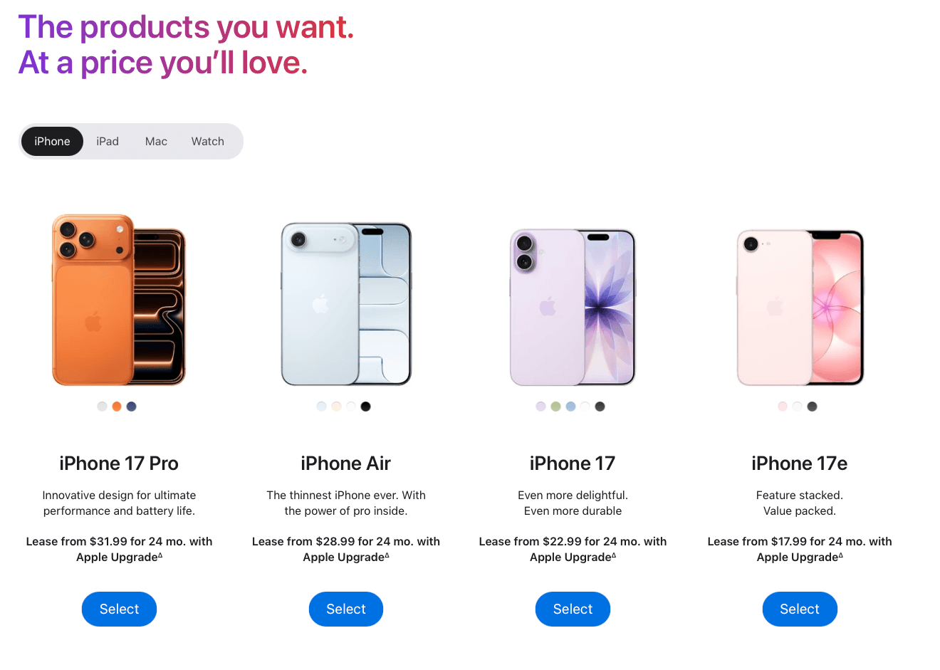 IPhone na wynajem. Nowa usługa Apple dla osób z technologicznym FOMO