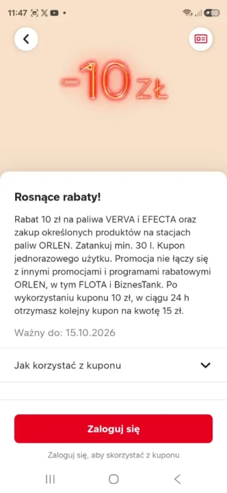 ORLEN odpala promocję. Zaoszczędzisz 50 groszy na litrze paliwa