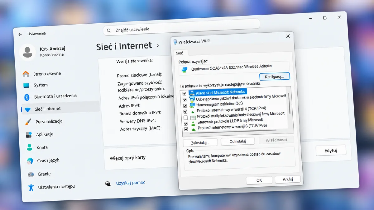 Windows może wybierać wolniejsze Wi-Fi. Zmień to jedno ustawienie