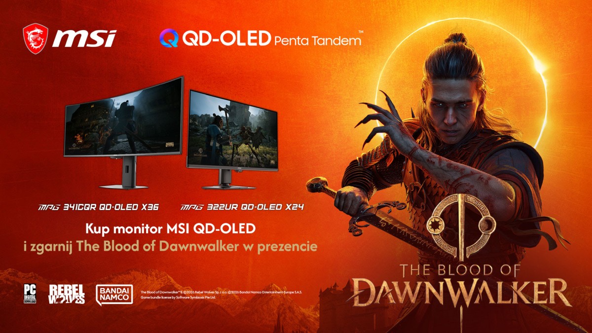 Kup monitor MSI QD-OLED, odbierz polski hit za 289 zł. Pula to tylko 70 kodów