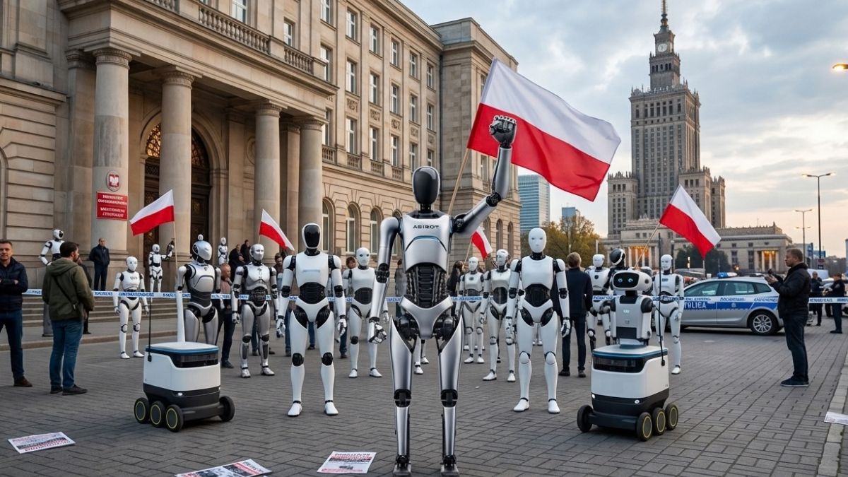 Roboty protestowały w stolicy. Warszawa pierwsza przeżyła bunt maszyn?
